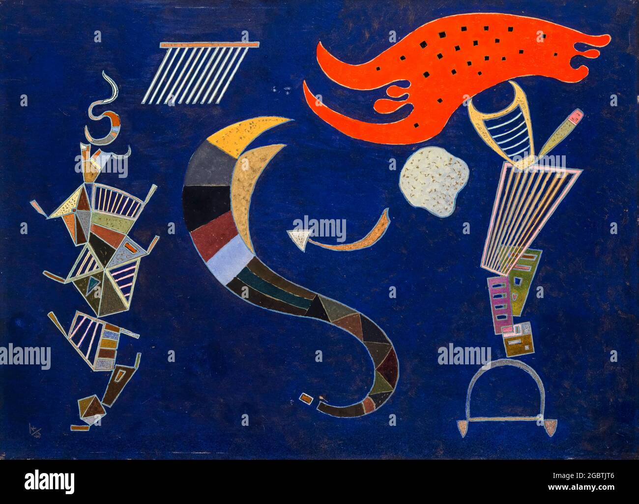 Wassily Kandinsky, la flèche, peinture abstraite, 1943 Banque D'Images