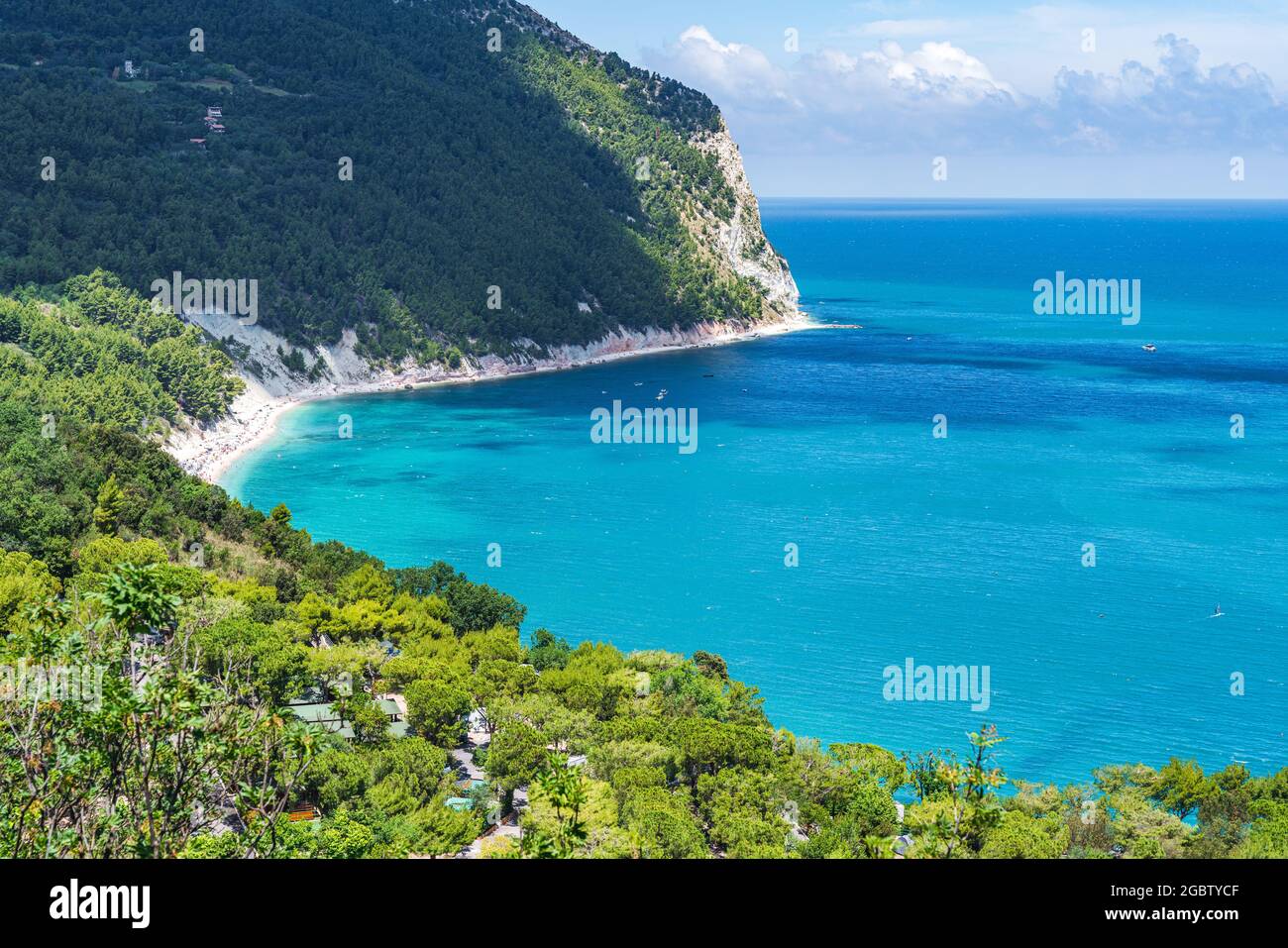 Région des marches. Conero Seascape, Sirolo, Italie Banque D'Images