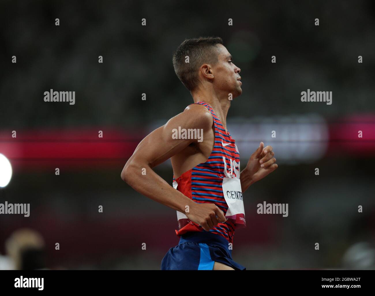 Tokyo, Japon. 5 août 2021; Stade Olympique, Tokyo, Japon: Tokyo 2020 Jeux Olympiques d'été jour 13; Mens 1500m demi-finales, CENTROWITZ Matthew des Etats-Unis Banque D'Images