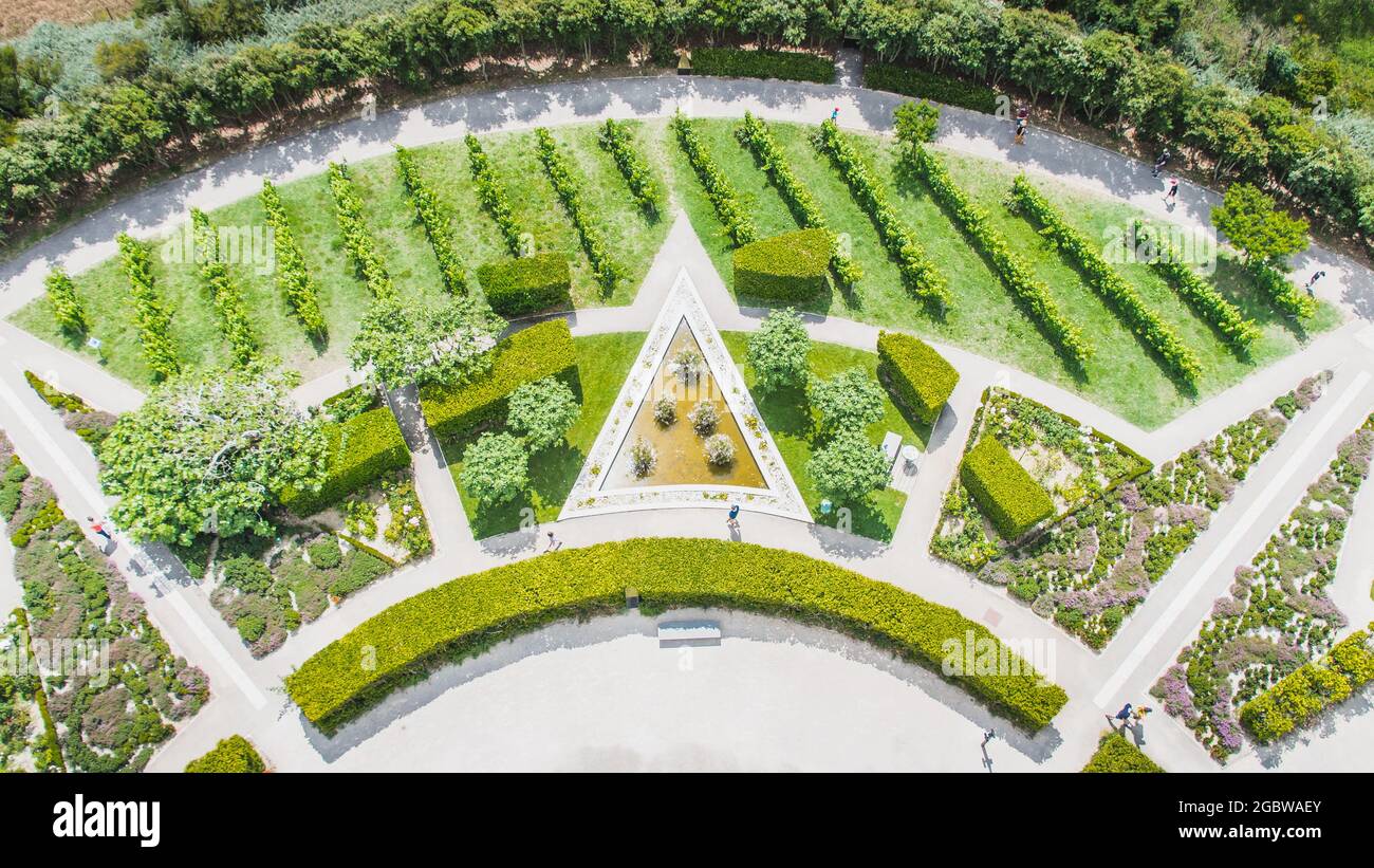 Jardin du phare de Chassiron sur l'île d'Oléron en France Banque D'Images