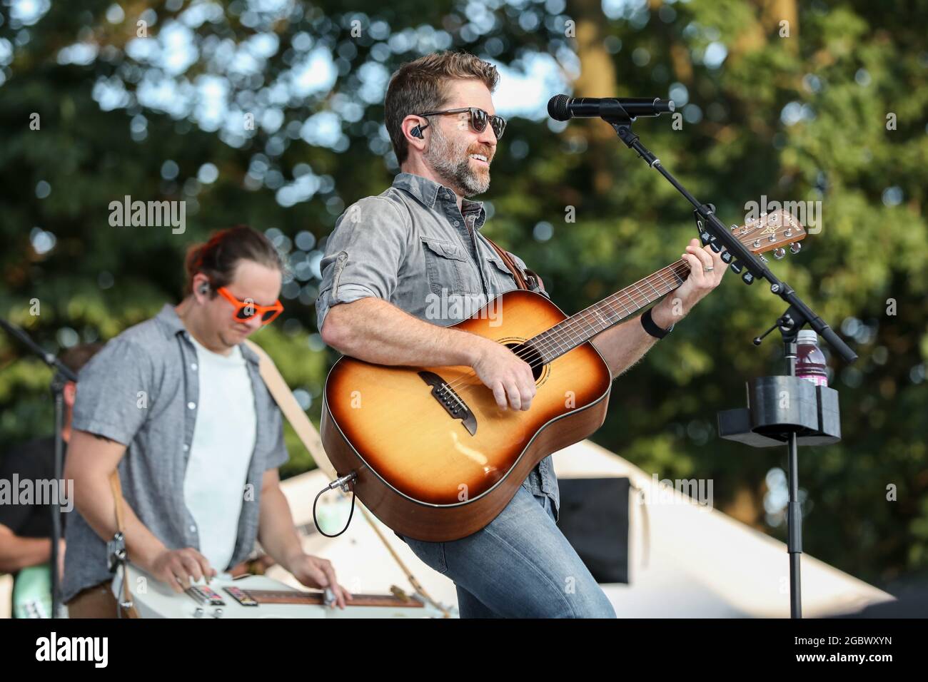 4 août 2021 : Josh Turner, artiste country et gospel, se produit à l'Indiana State Fair le 4 août 2021 à Indianapolis, Indiana. (Credit image: © Lora OliveZUMA Press Wire) Banque D'Images