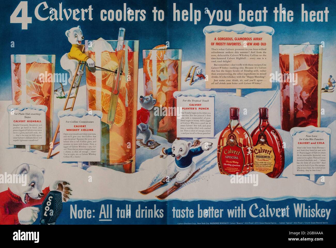 Publicité du magazine Vintage Life, numéro du 6 juillet 1942, États-Unis Banque D'Images