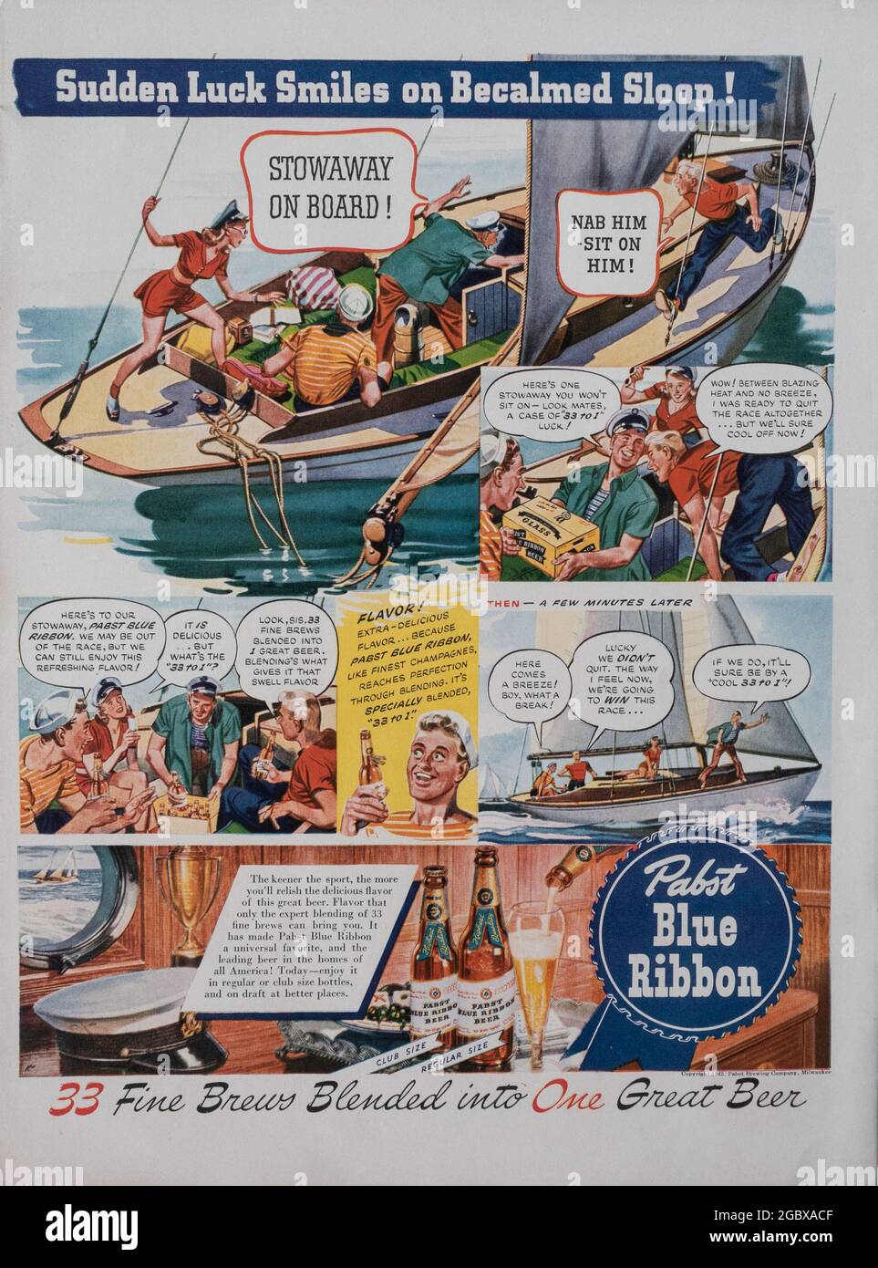 Publicité du magazine Vintage Life, numéro du 6 juillet 1942, États-Unis Banque D'Images