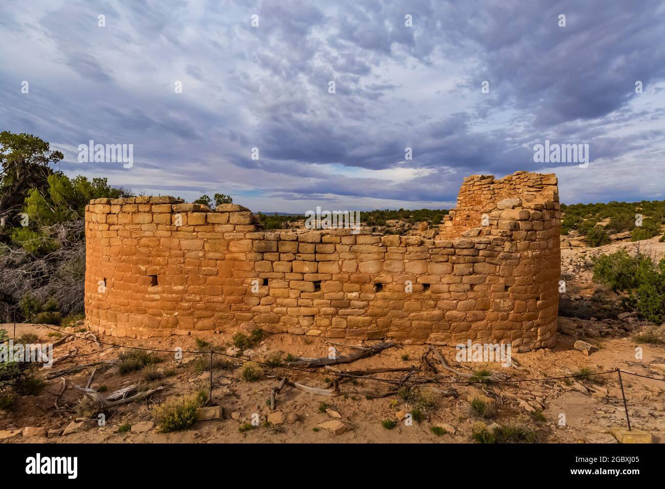 Horseshoe House à Hovenweep National Monument, Colorado, États-Unis Banque D'Images