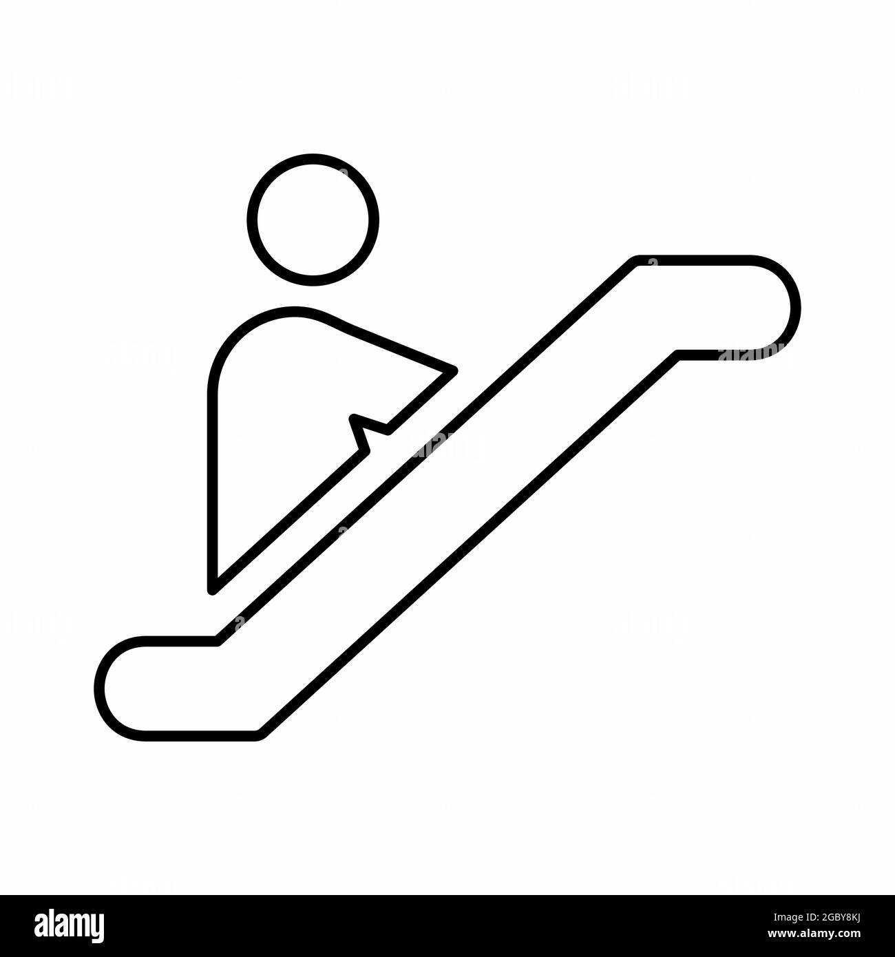 Graphique vectoriel de l'escalier - style de ligne - style de contour.Illustration graphique vectorielle. Icône pour la conception de site Web.contour modifiable Illustration de Vecteur