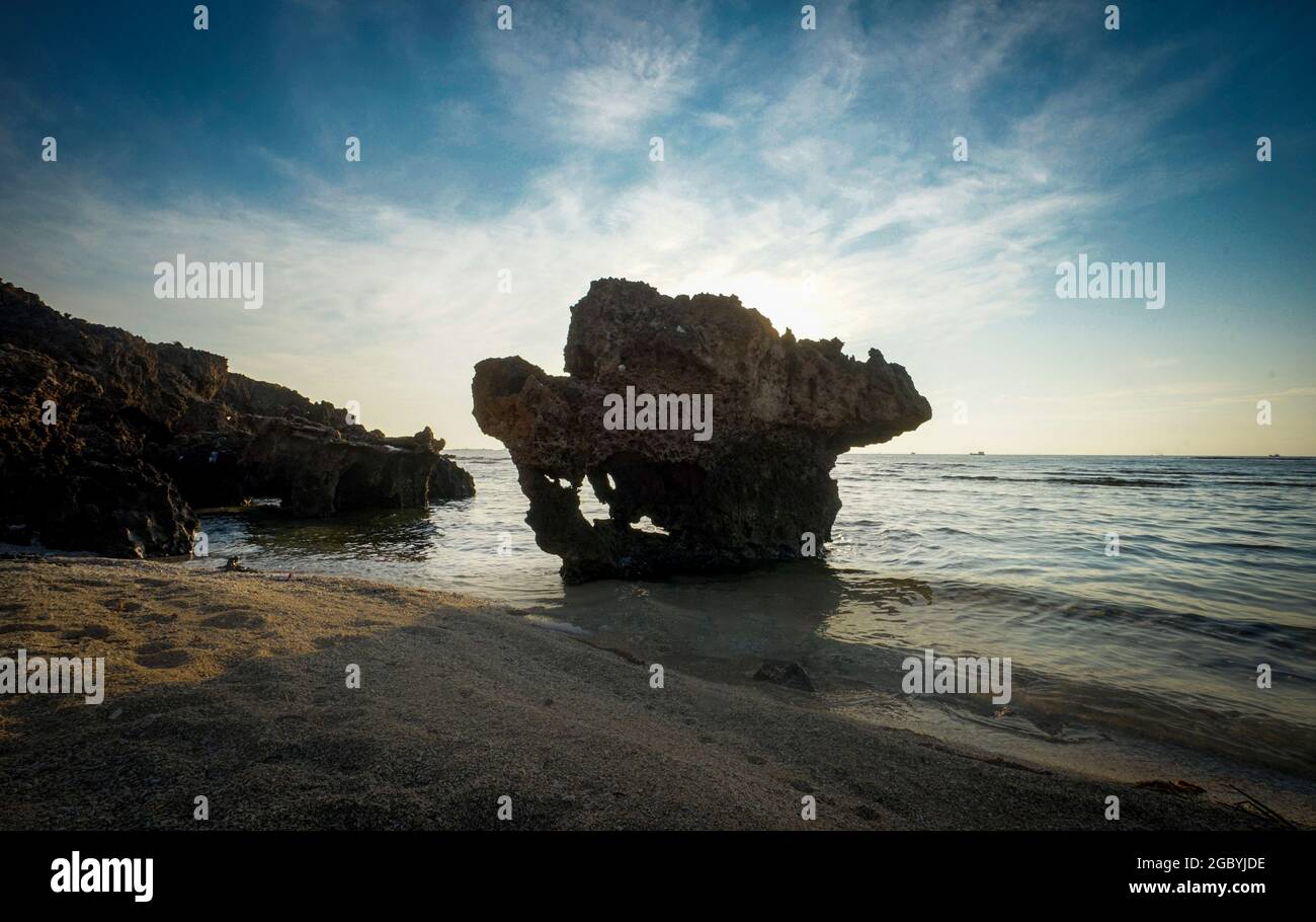 Belle grotte avec roche dans la province de Ninh Thuan au sud du Vietnam Banque D'Images