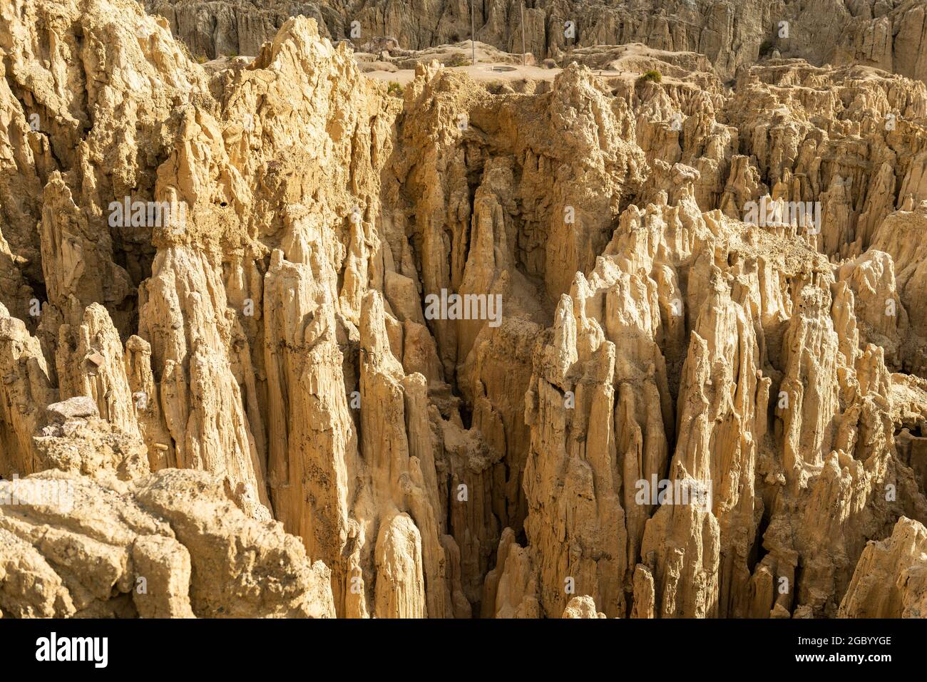 Moon Valley (Valle de la Luna) formations rocheuses de grès, la Paz, Bolivie. Banque D'Images