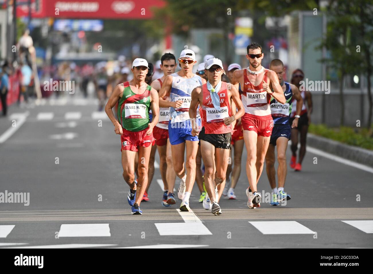 Tokyo, Japon. 05 août 2021. Illustration pendant les Jeux Olympiques Tokyo 2020, finale de la course de 20 km des hommes d'athlétisme le 5 août 2021 au parc Sapporo Odori à Sapporo, Japon - photo Kishimoto/DPPI crédit: Agence photo indépendante/Alamy Live News Banque D'Images