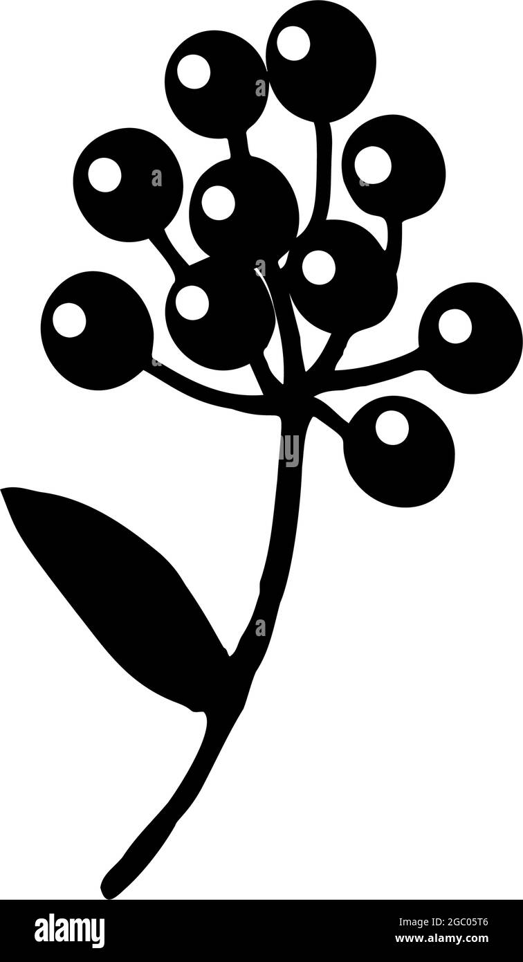Clip floral à encre noire dessiné à la main atr Illustration de Vecteur Clip floral à encre noire dessiné à la main atr Illustration de Vecteur