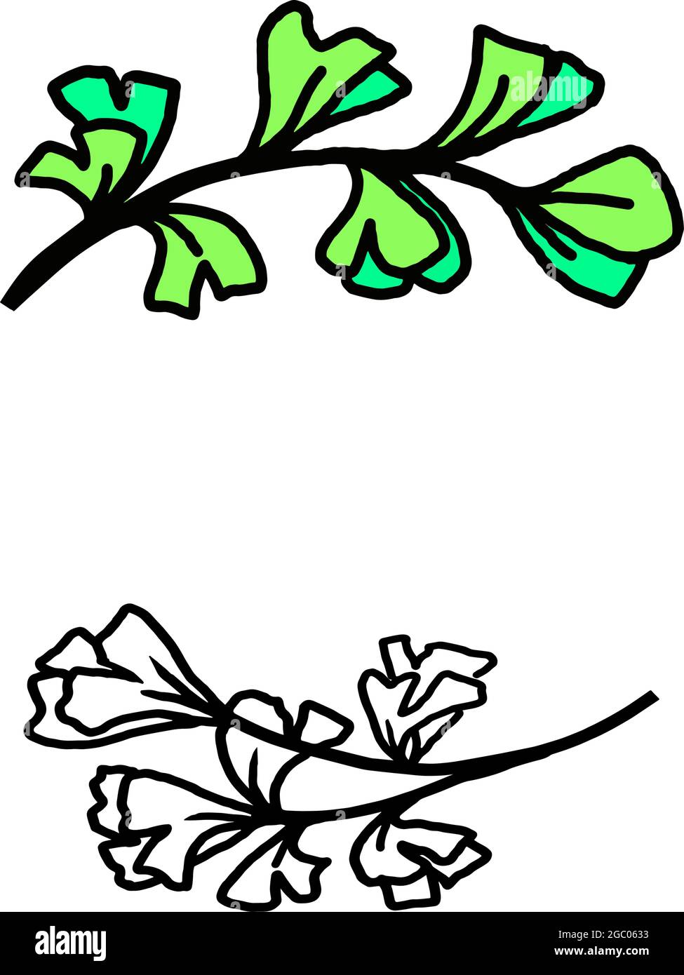 Clip floral à encre noire dessiné à la main atr Illustration de Vecteur Clip floral à encre noire dessiné à la main atr Illustration de Vecteur