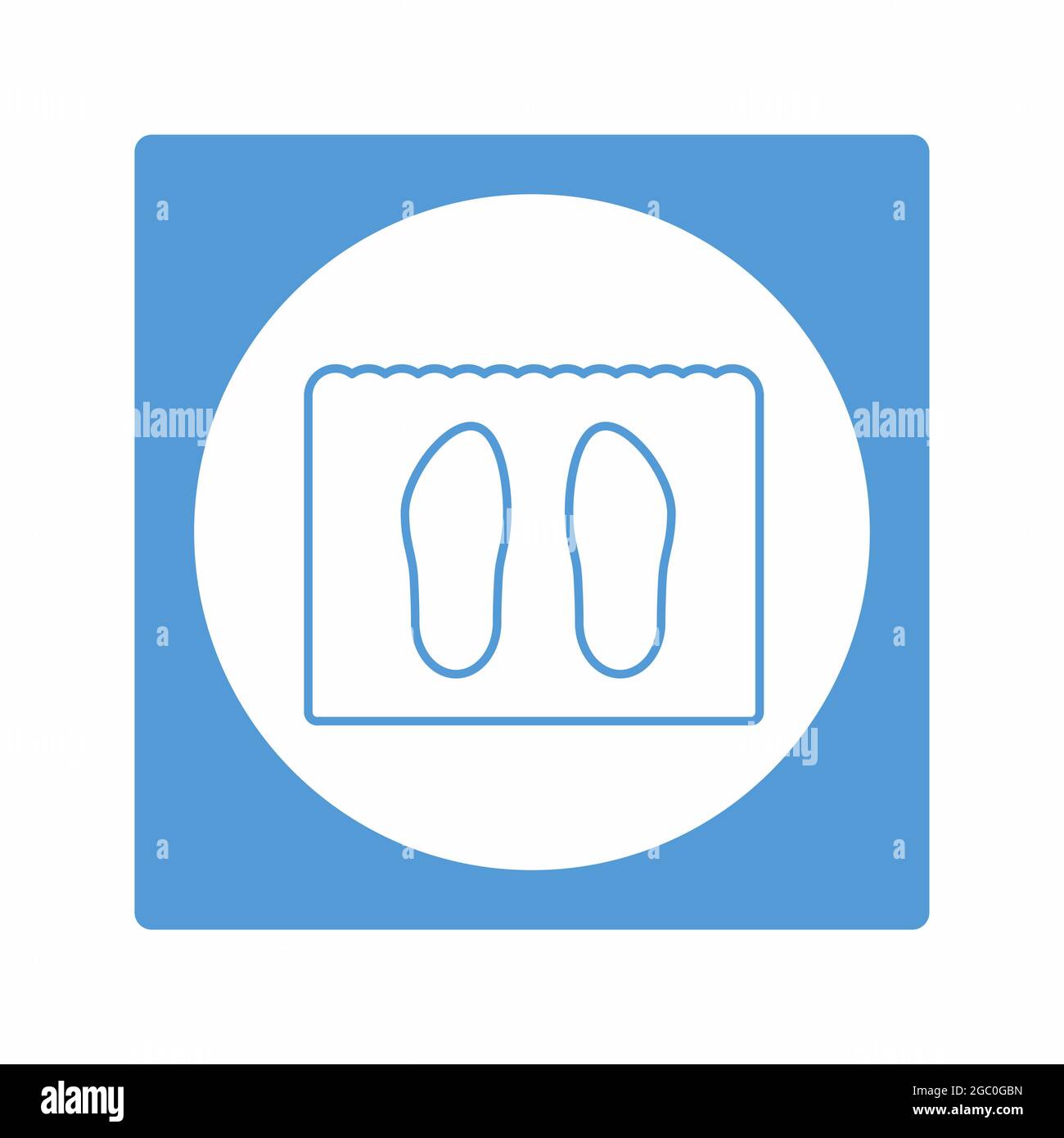 Motif vectoriel du tapis de chaussures - style blanc Lune - illustration simple. Contour modifiable. Modèle de conception vector.Outline style design.Vector Graphic illus Illustration de Vecteur