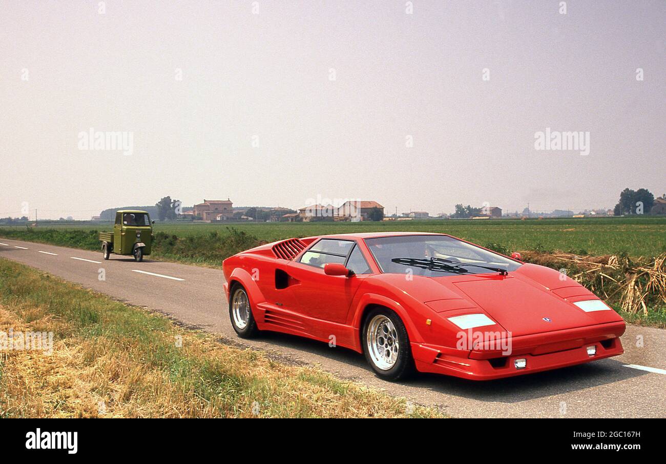 Lamborghini Countach 25ème anniversaire Italie 1988 Banque D'Images