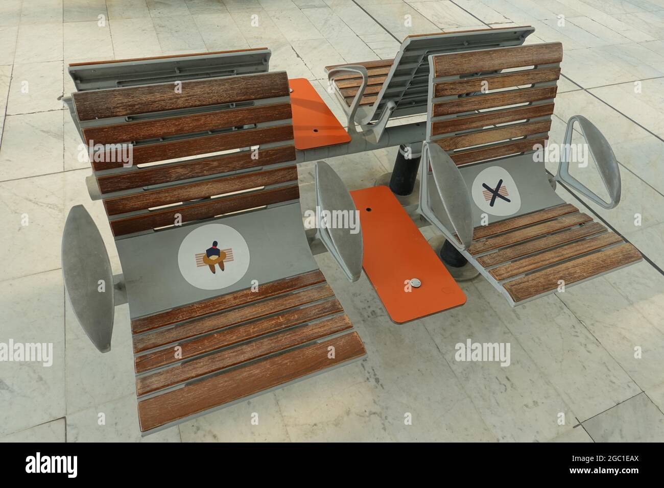 Distanciation sociale Banque D'Images