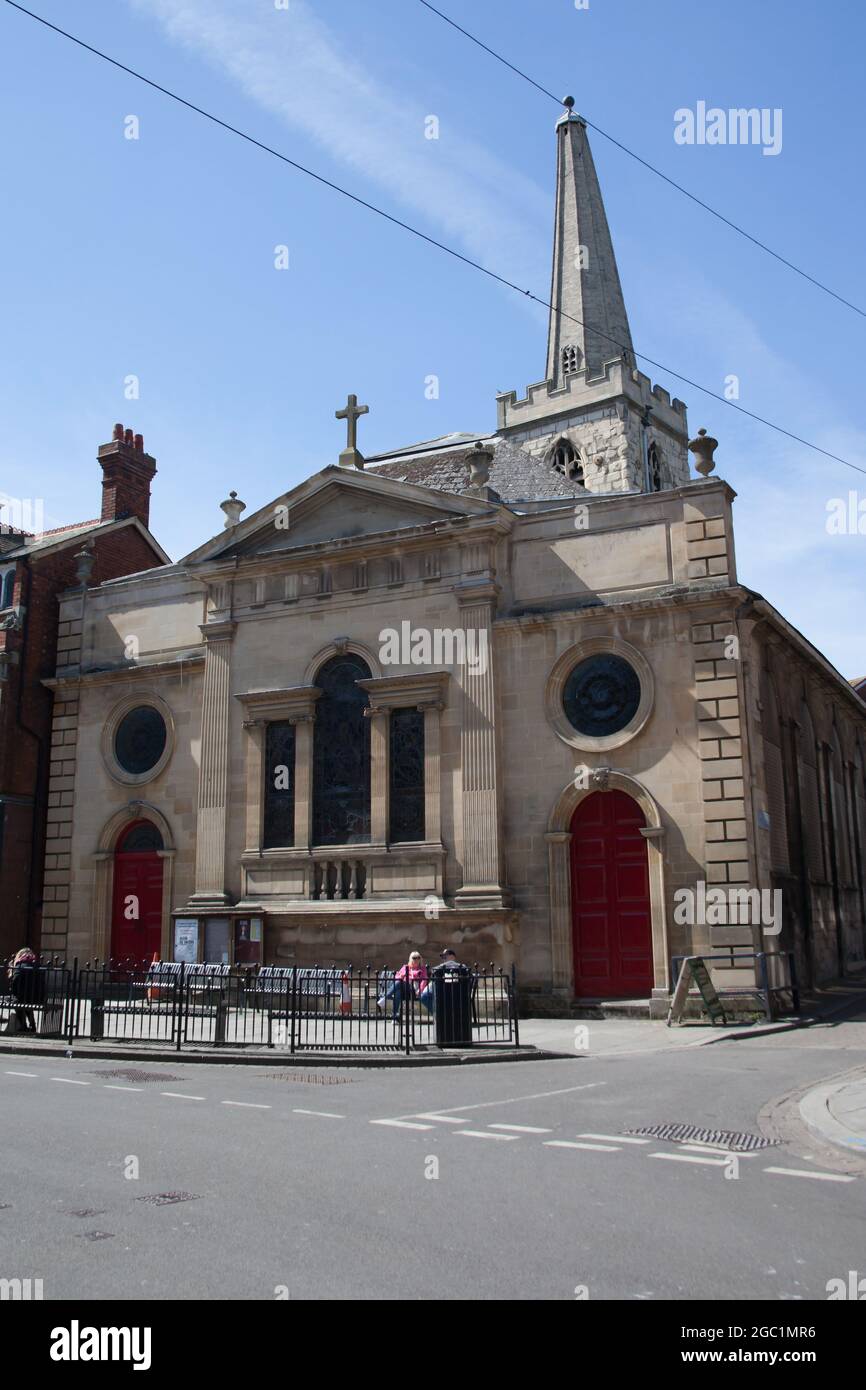 Église méthodiste de Saint John's Northgate à Gloucester, au Royaume-Uni Banque D'Images
