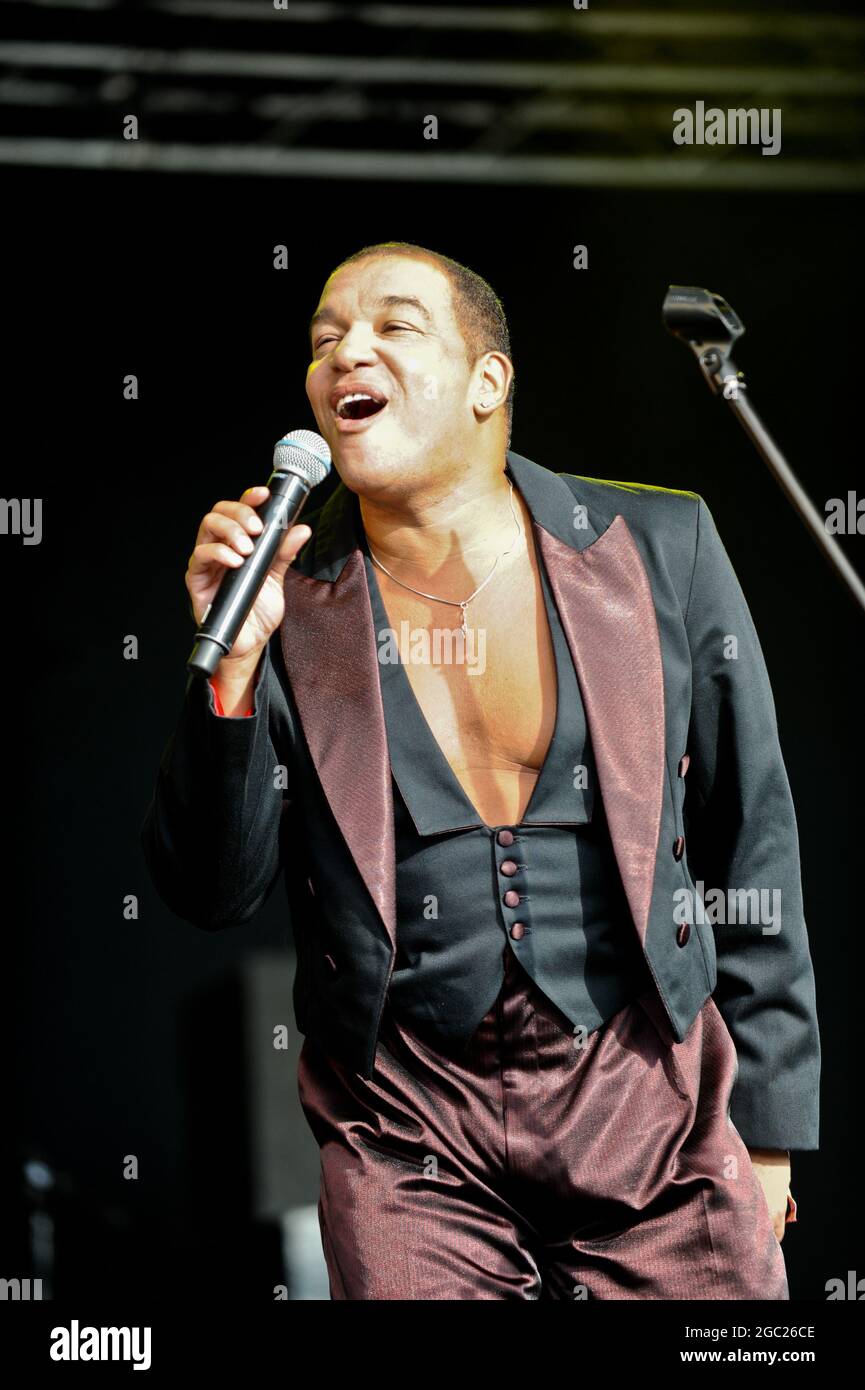 Odyssey se présentant au Clumber Park 80s Festival Banque D'Images