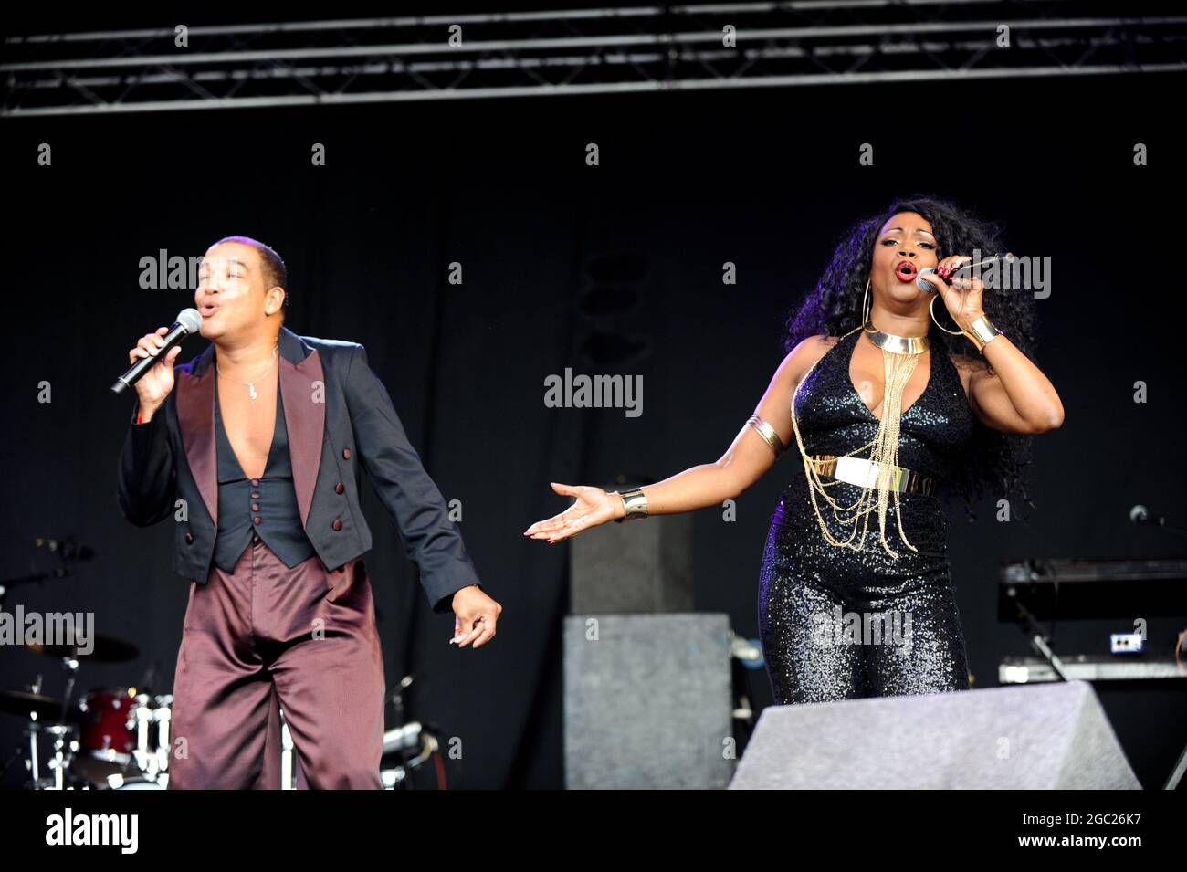 Odyssey se présentant au Clumber Park 80s Festival Banque D'Images