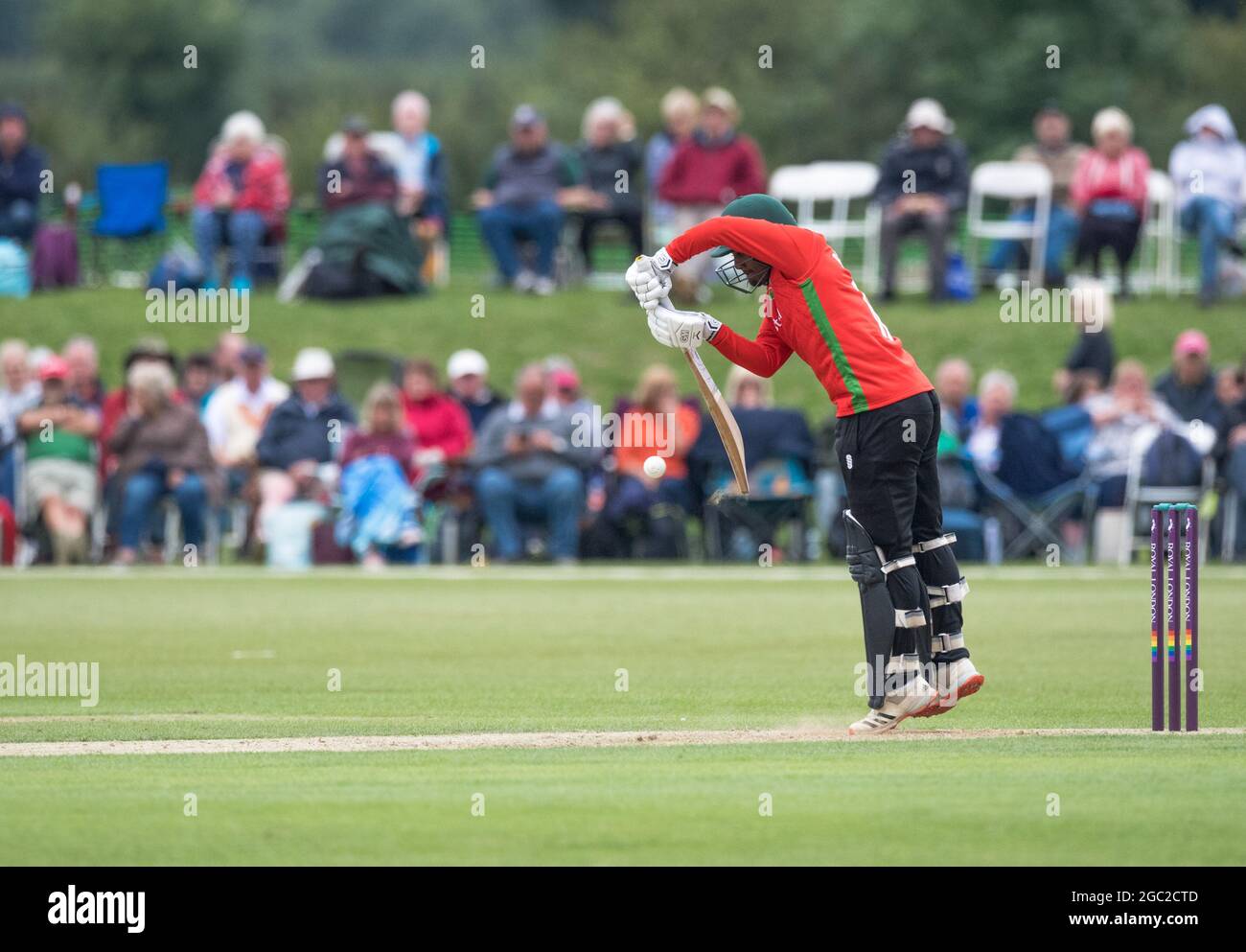 Groupe B les Outlaws de Notinghamshire prennent des renards de Leicestershire au complexe sportif John Fretwell dans la Royal London One-Day Cup, 2021. Banque D'Images