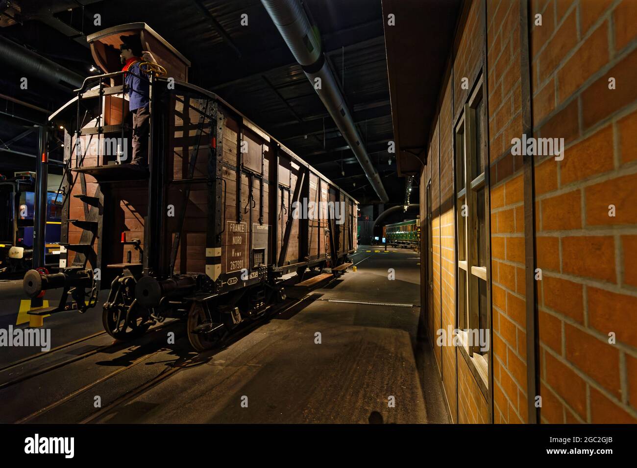 MULHOUSE, FRANCE, 26 juin 2021 : la Cité du train, anciennement Musée du chemin de fer français, est le plus grand musée ferroviaire d'Europe, avec m Banque D'Images