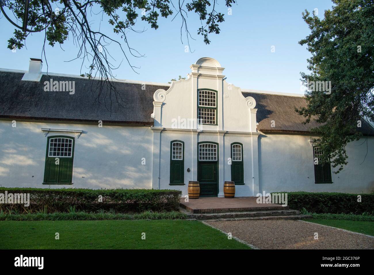 Cape Dutch Manor House, Boschendal Estate, Franschhoek, Afrique du Sud Banque D'Images