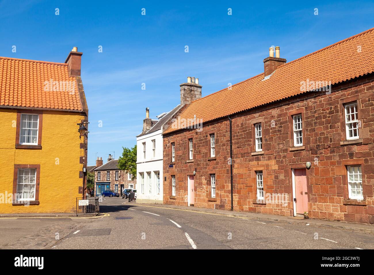 Le village d'East Linton, East Lothian, Écosse Banque D'Images