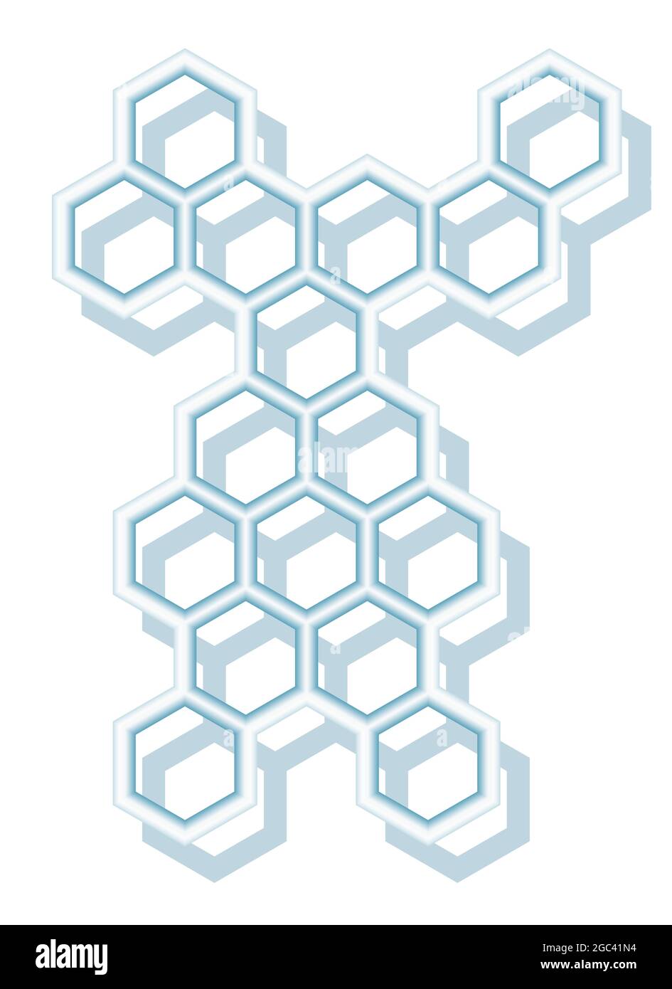 Illustration de la décoration abstraite hexagonale Illustration de Vecteur