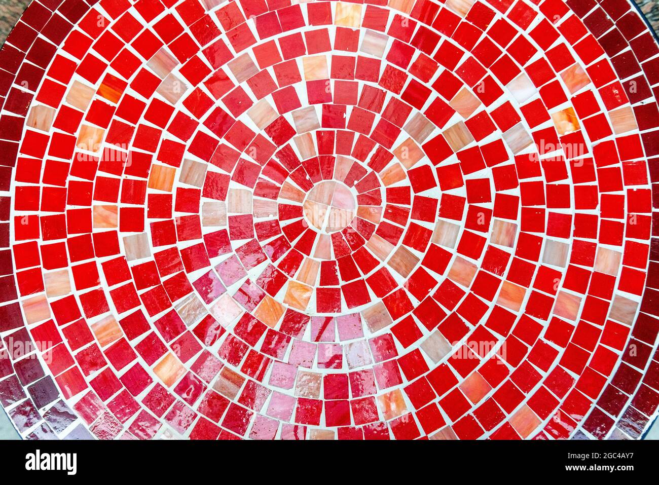 Répétition circulaire de petite mosaïque Banque D'Images