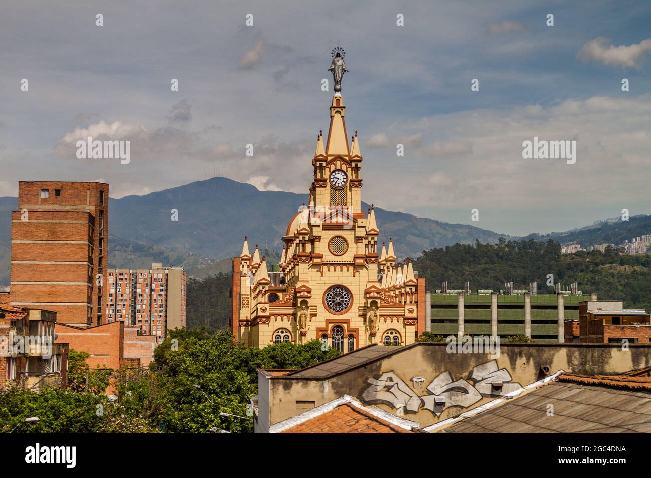 Église Jésus-Nazareno à Medellin, Colombie Banque D'Images