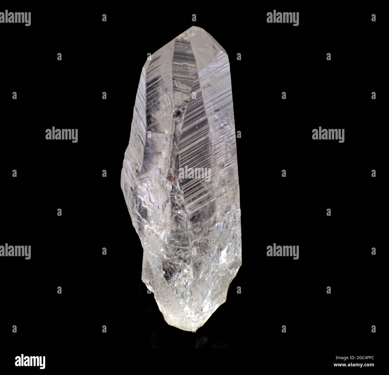 Point Lemurien - cristal naturel Banque D'Images