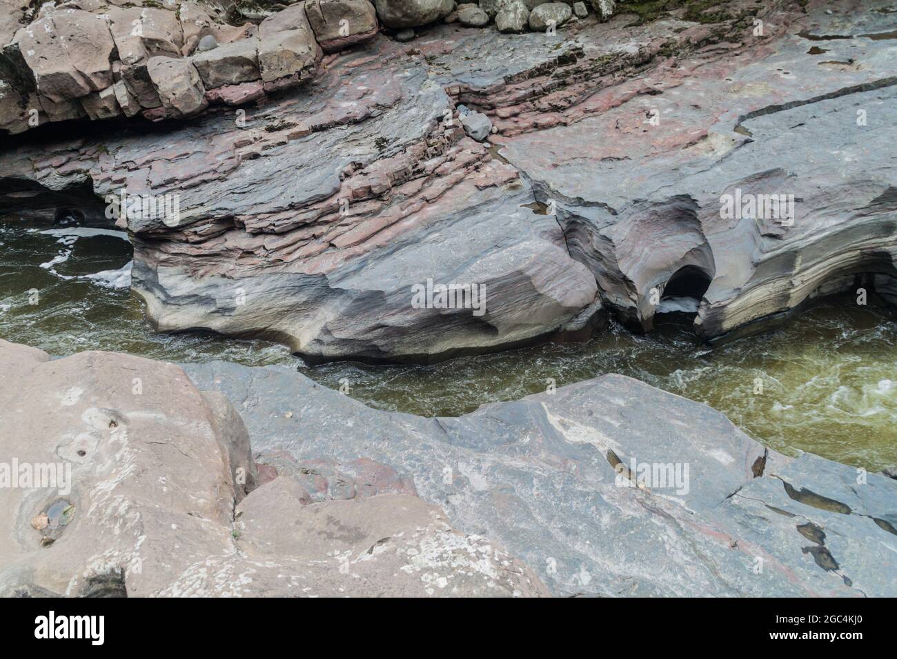 El Estrecho, narrades de la rivière Magdalena en Colombie Banque D'Images