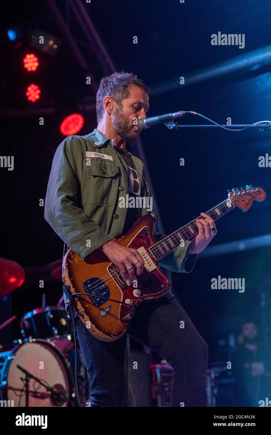 Newport, Royaume-Uni. 06e août 2021. Feeder Band, Tredegar Park, Newport, 6/8/21: Feeder perform at Tredegar Park, le premier concert au pays de Galles depuis que les restrictions ont été levées sur le coronavirus pic Credit Andrew Dowling Photographie crédit: Andrew Dowling/Alamy Live News Banque D'Images