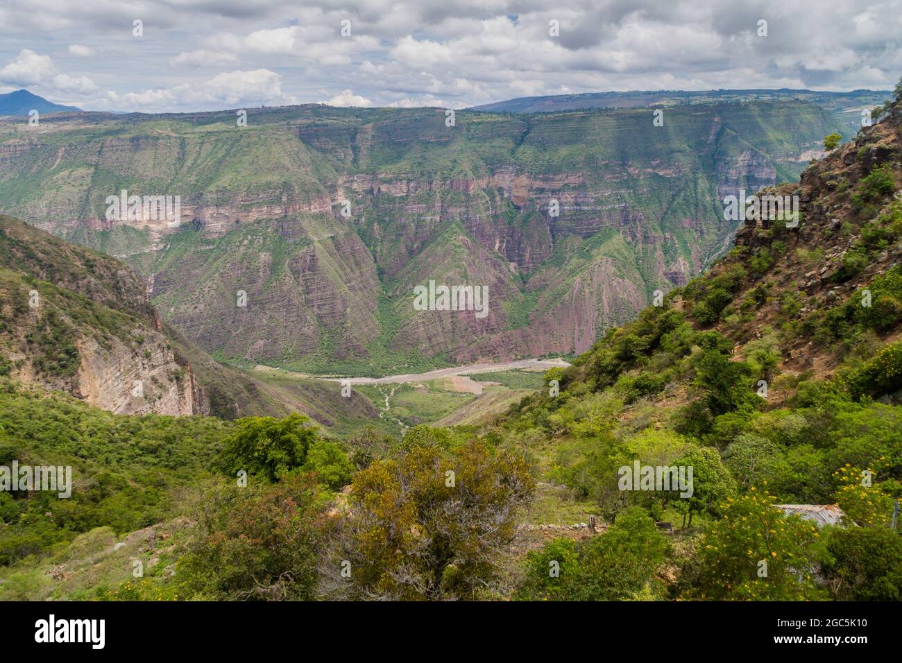 Canyon de la rivière Chicamocha en Colombie Banque D'Images