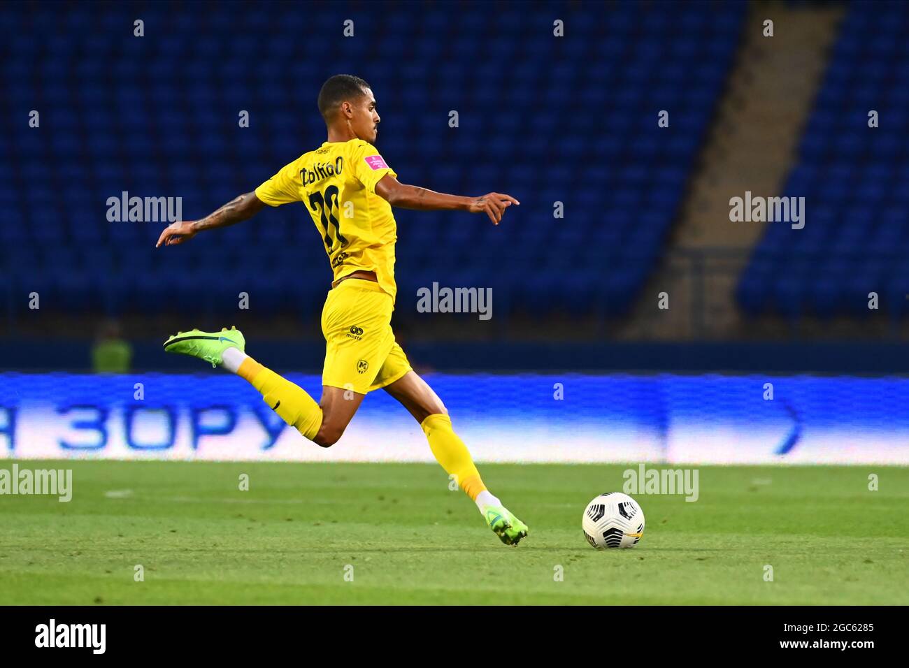 Kharkiv, Ukraine - 6 août 2021 : Fabinho. Le match de football du championnat UPL Metallist 1925 vs Chornomorec Banque D'Images
