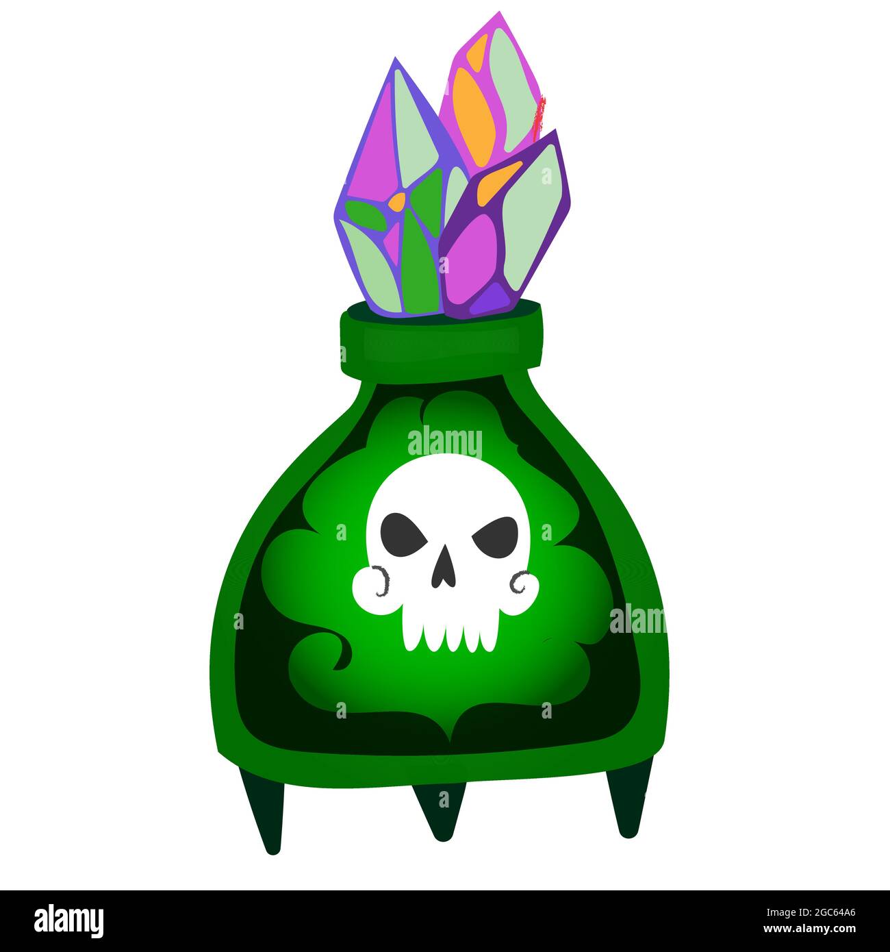 bouteille de potion magique halloween illustration de dessin au trait  mignon 3462580 Art vectoriel chez Vecteezy