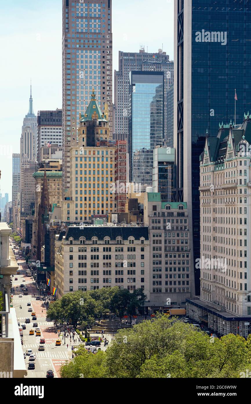 États-Unis, New York, New York, ville de New York, gratte-ciels dans le centre-ville Banque D'Images