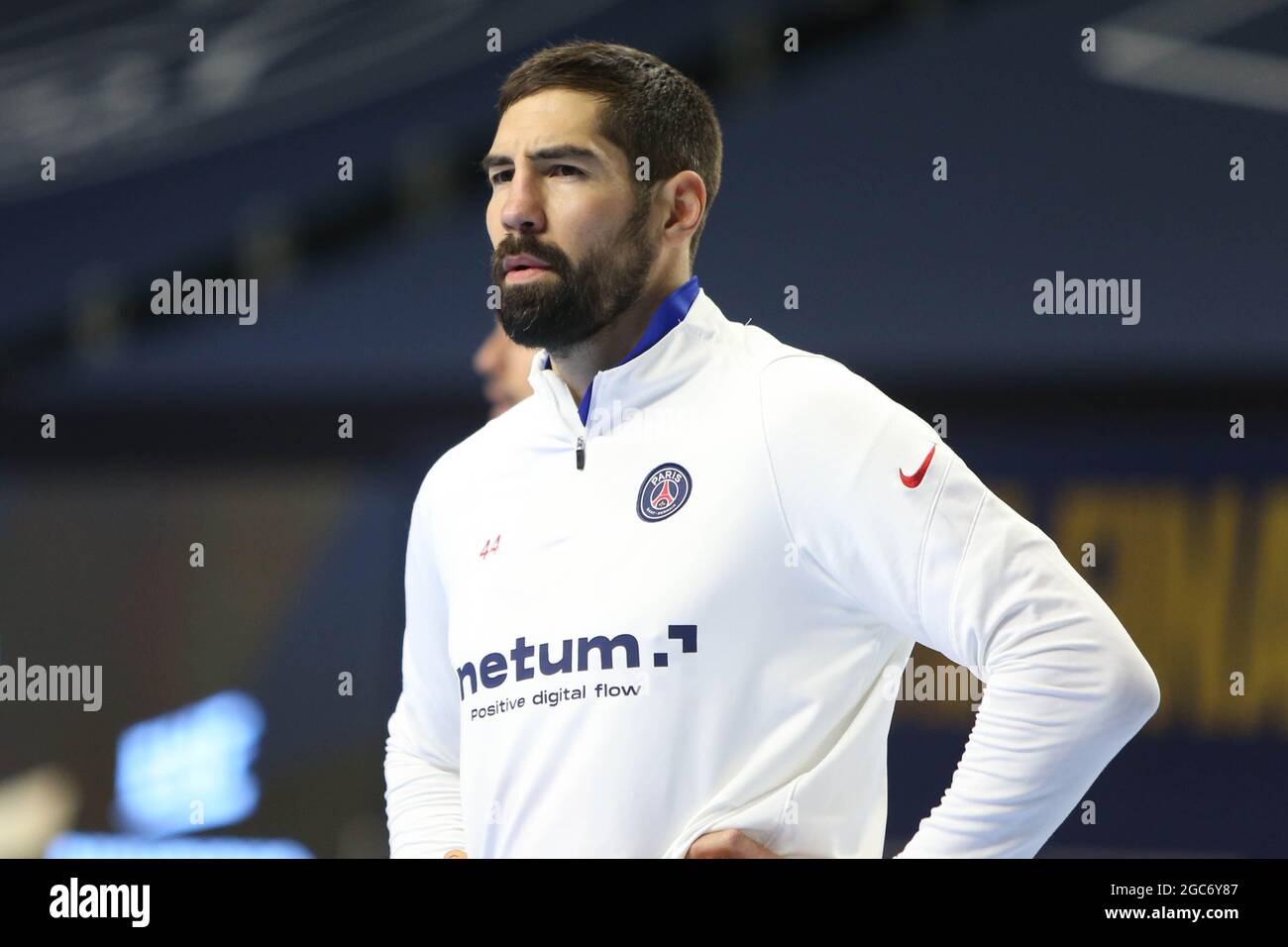 Nikola Karabatic de Paris Saint Germain lors du match de handball de la Ligue des Champions de l'EHF Final4 entre FParis Saint Germain et H Nantes le 13 juin 2021 au Lanxess Arena de Cologne, Allemagne - photo Laurent Lairys / DPPI Banque D'Images