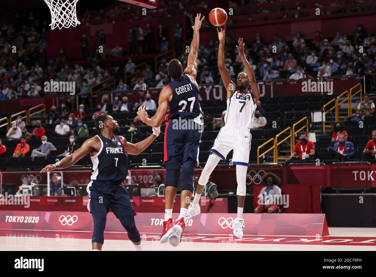 Rudy gobert kevin durant Banque de photographies et d’images à haute