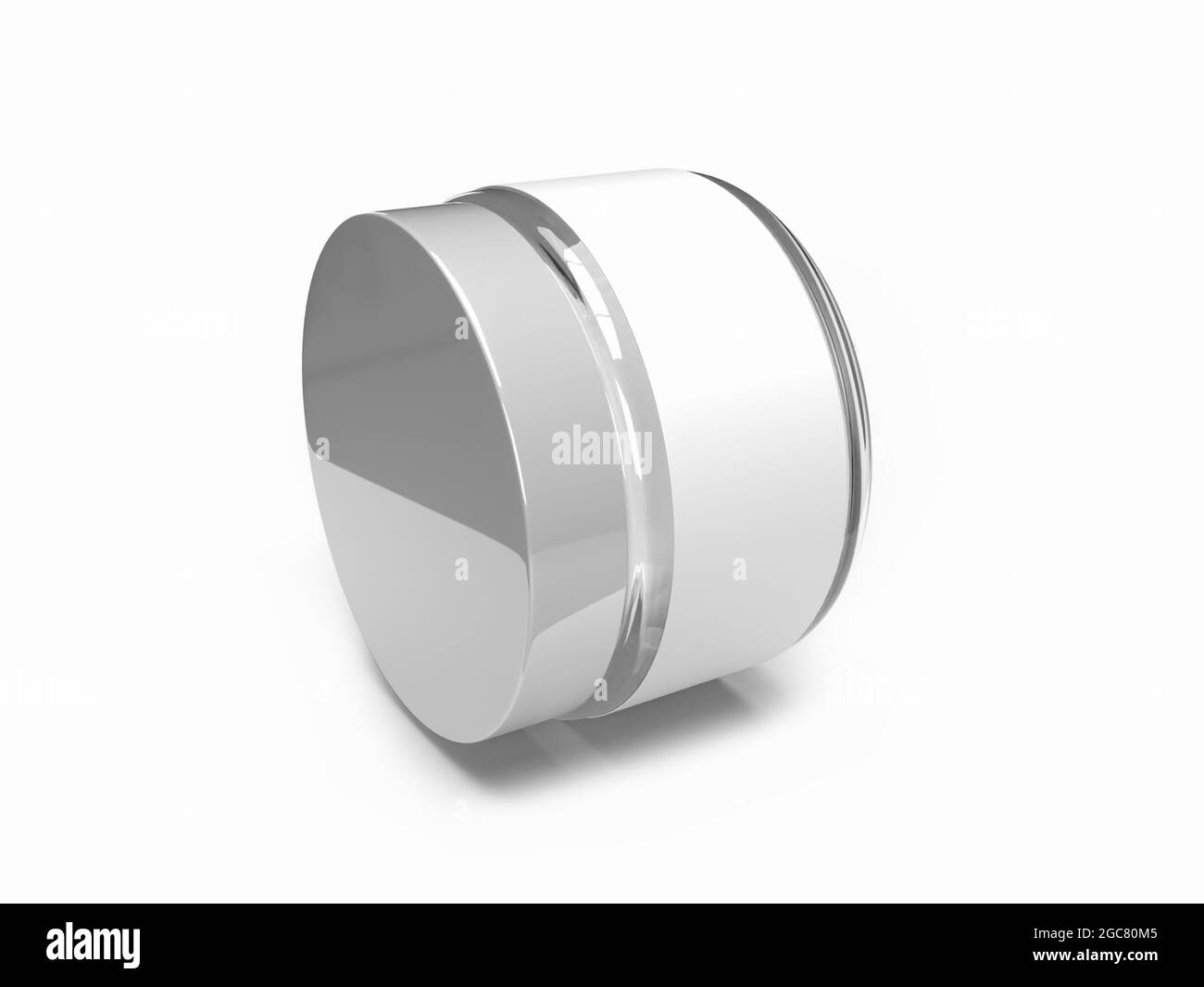 Petite scène de maquette d'illustration 3D en forme de bosse de torsion sur un arrière-plan isolé Banque D'Images