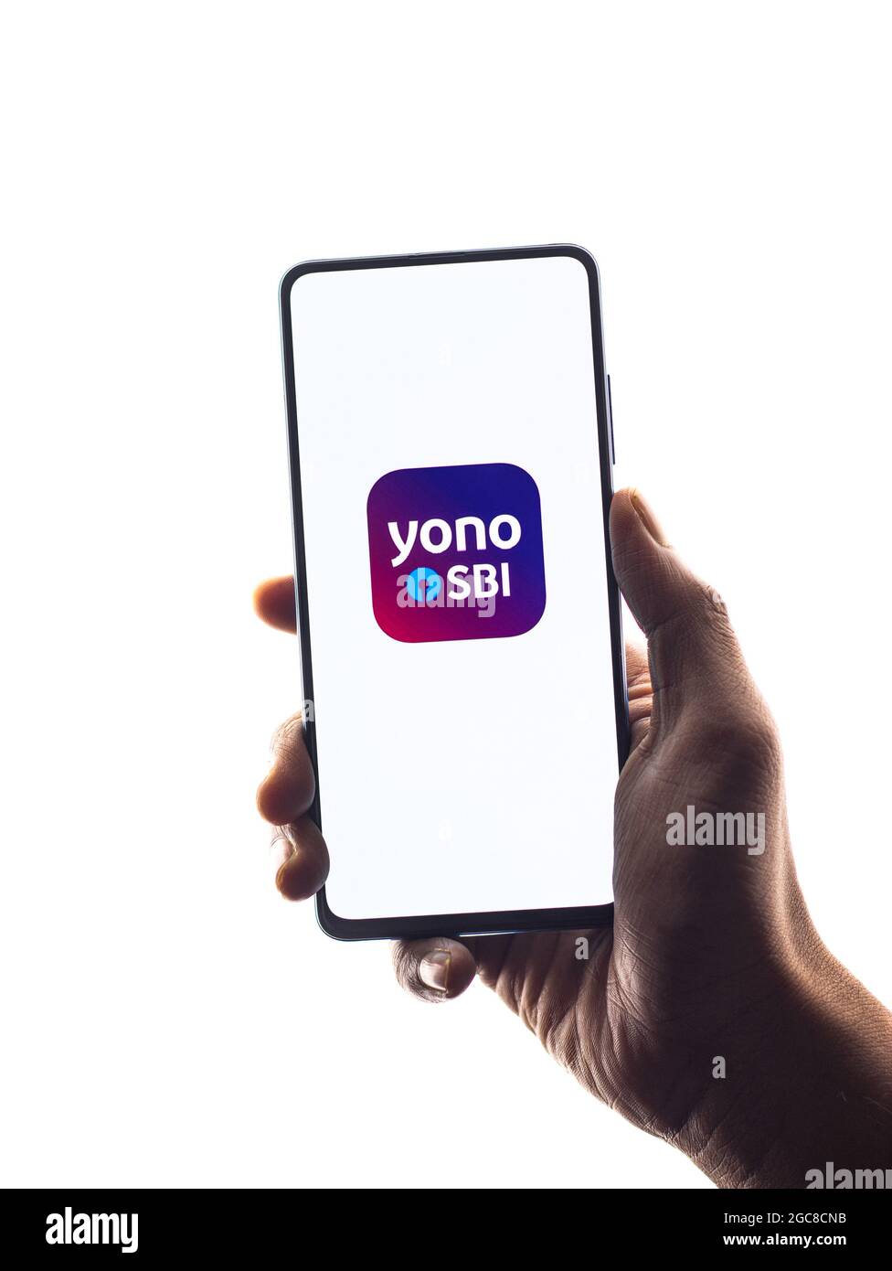 Assam, inde - 18 juillet 2020 : logo de l'application mobile OSMŒ yono. Banque D'Images