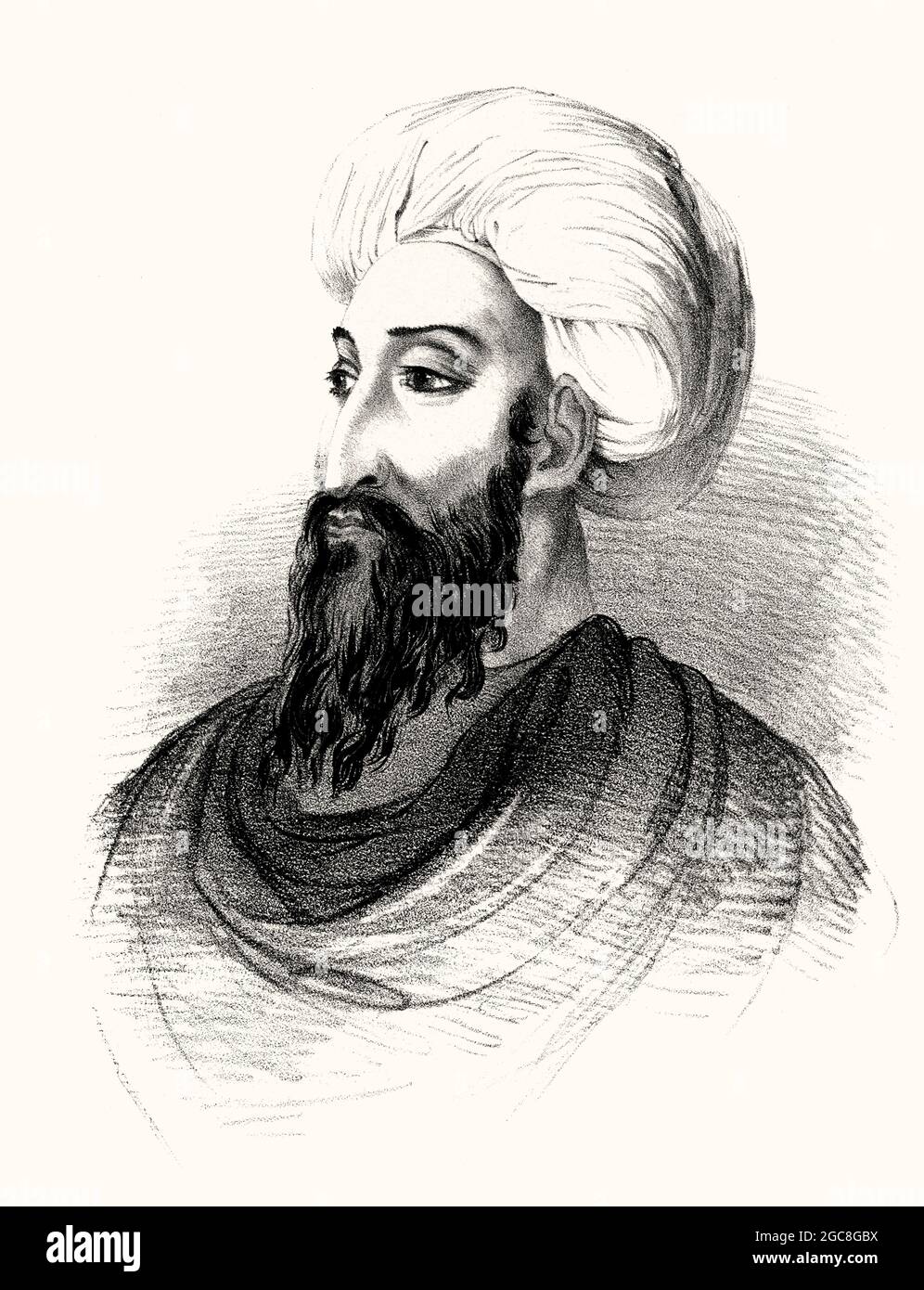 Amir Dost Mohammed Khan, 1793-1863, Amir d'Afghanistan de 1826 à 1839Amir Dost Mohammed Khan, 1793-1863, Amir d'Afghanistan de 1826 à 1839, optimisé numériquement Banque D'Images