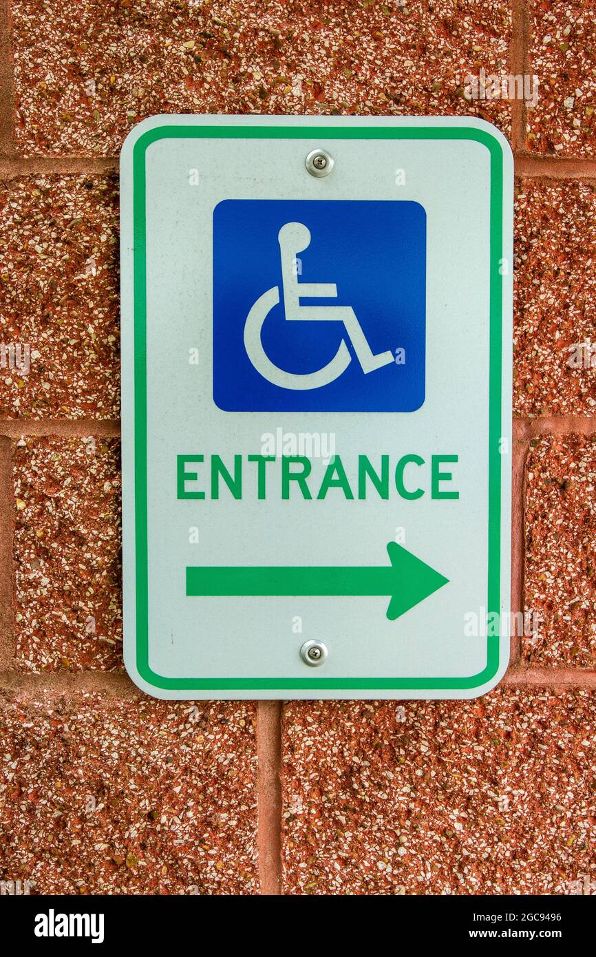 Panneaux de handicap Banque D'Images