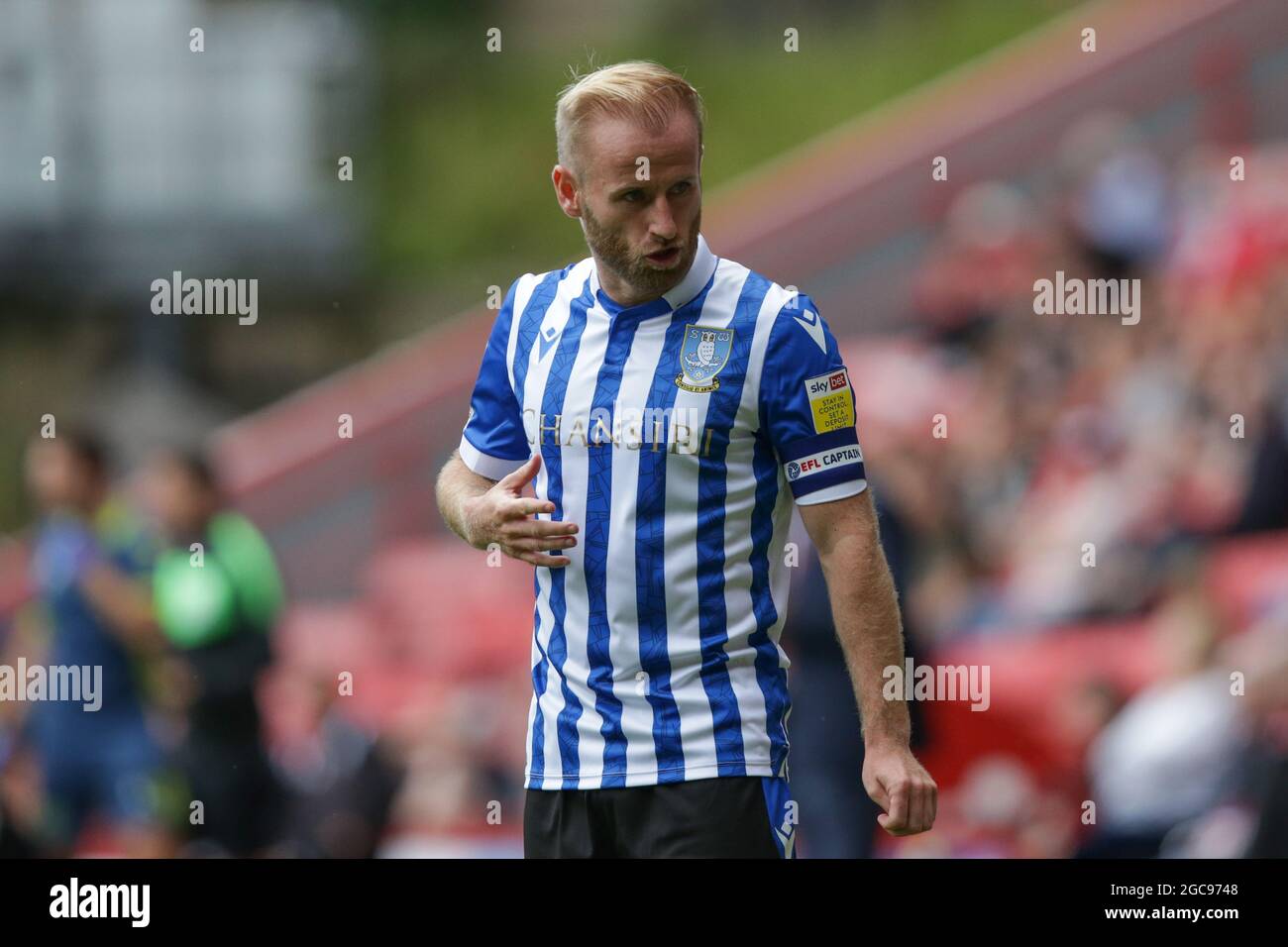 Londres, Royaume-Uni. 07e août 2021. Barry Bannan #10 de Sheffield mercredi pendant le match contre Charlton Athletic à Londres, Royaume-Uni le 8/7/2021. (Photo de Simon Bissett/News Images/Sipa USA) crédit: SIPA USA/Alay Live News Banque D'Images