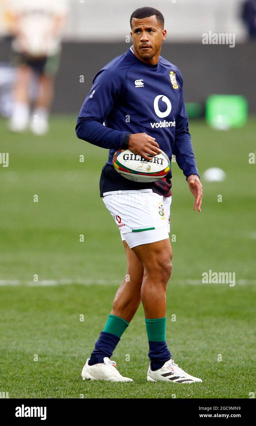 Anthony Watson, Lions britanniques et irlandais, lors de la série Lions de Castle Lager, troisième épreuve au stade du Cap, Cape Town, Afrique du Sud. Date de la photo: Samedi 8 août 2021. Banque D'Images