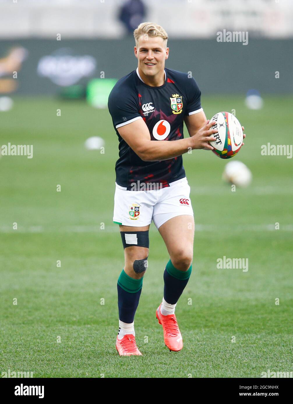 Duhan van der Merwe, Lions britanniques et irlandais, lors de la série Lions de Castle Lager, troisième épreuve au stade du Cap, au Cap, en Afrique du Sud. Date de la photo: Samedi 8 août 2021. Banque D'Images