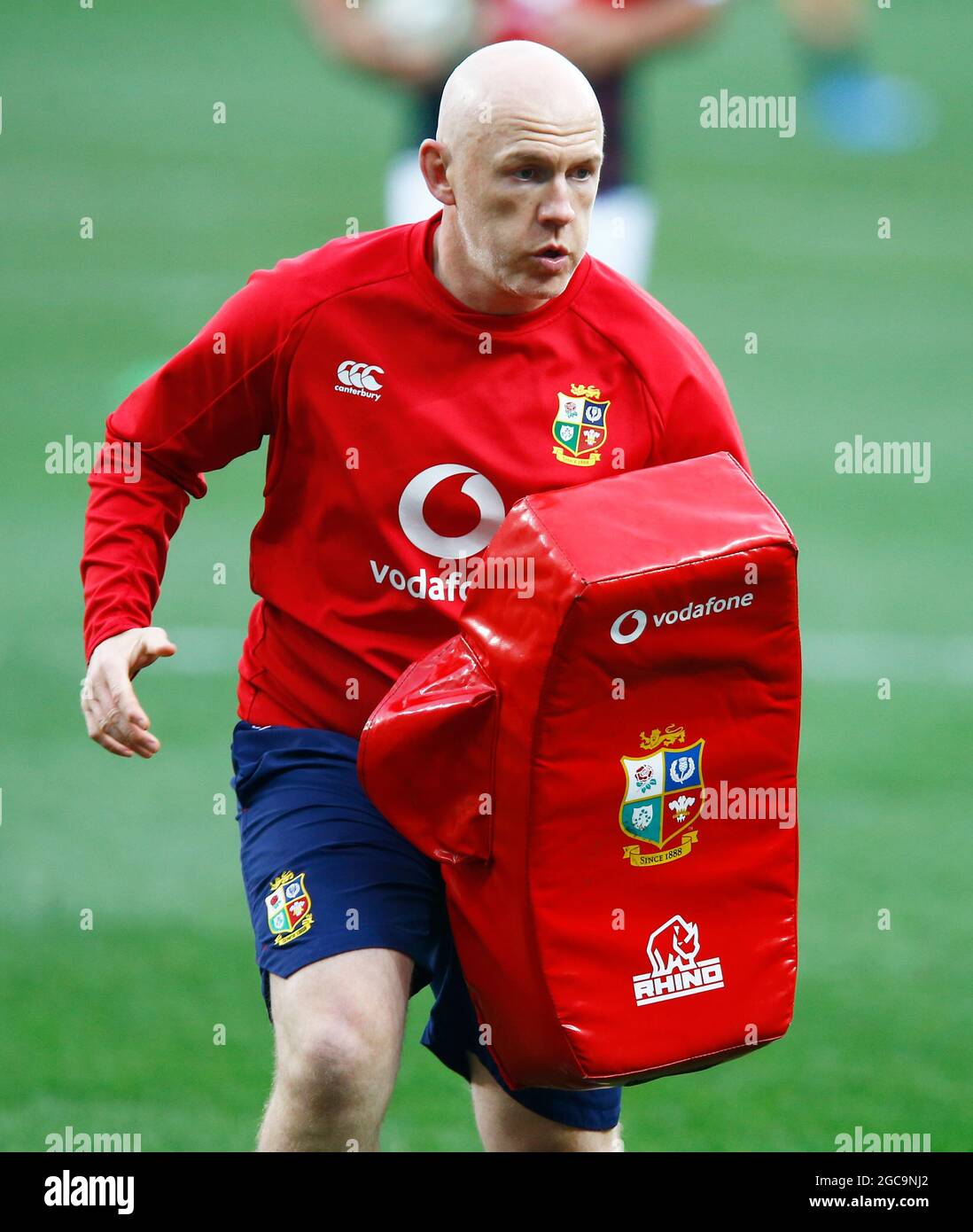 Steve Tandy (entraîneur de défense) des Lions britanniques et irlandais lors de la série de Lions de Castle Lager, troisième épreuve au stade du Cap, Cape Town, Afrique du Sud. Date de la photo: Samedi 8 août 2021. Banque D'Images