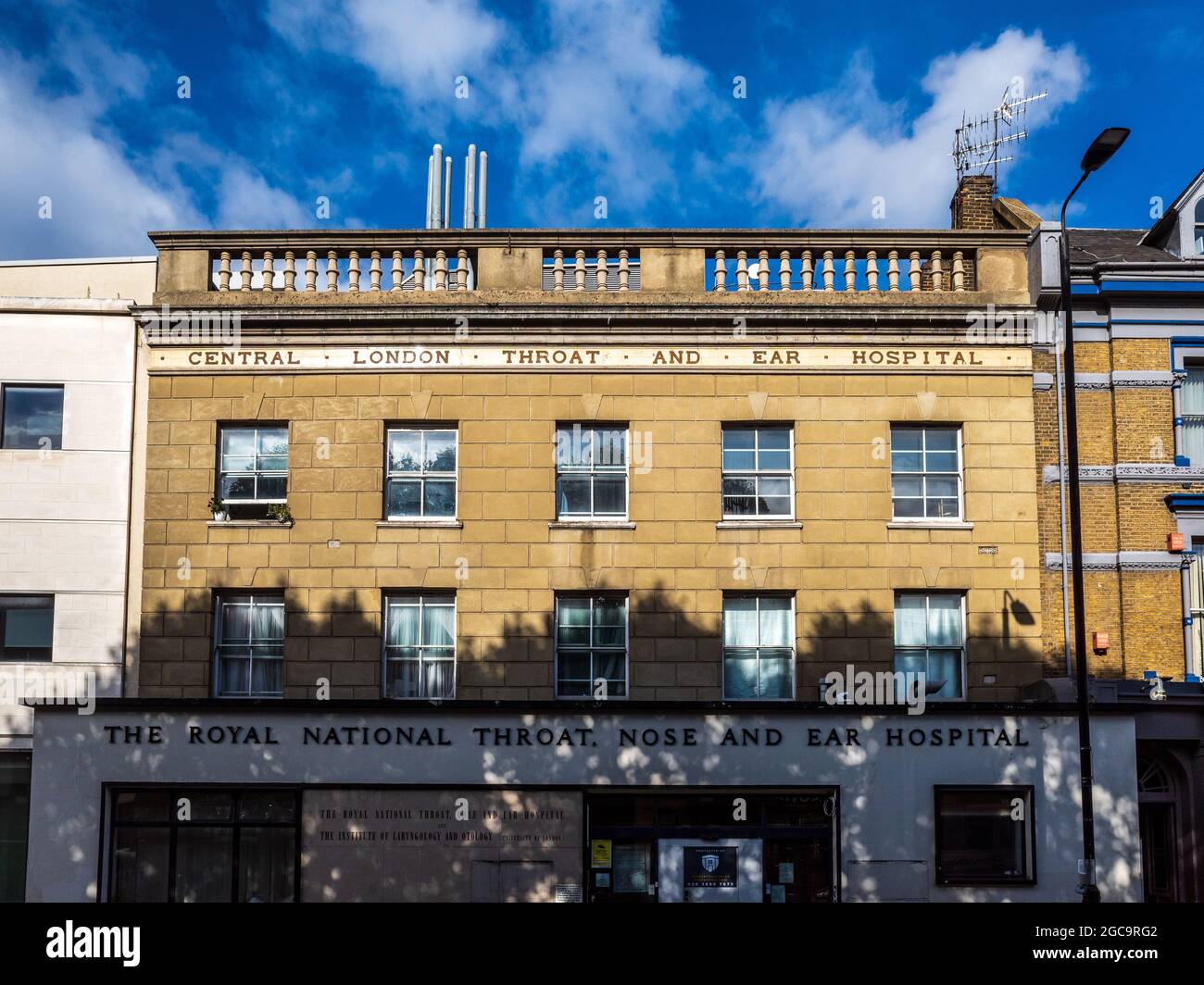 La Royal National Gorge nez et oreilles Hôpital sur Gray's Inn Road - Londres. Une partie de l'University College London Hospitals NHS Foundation Trust. Edt 1874. Banque D'Images