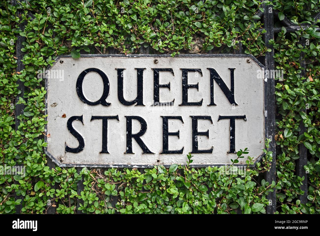 Rue Queen Street, New Town, Édimbourg, Écosse, Royaume-Uni. Banque D'Images