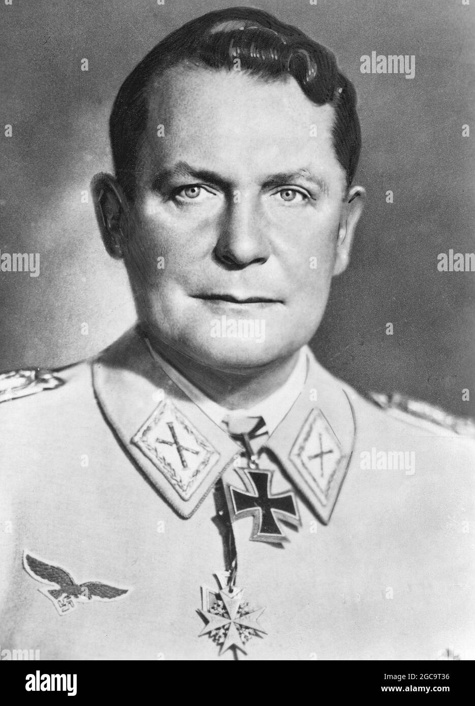 Un portrait d'Hermann Göring pris à l'occasion de son 52e anniversaire en 1945 Banque D'Images