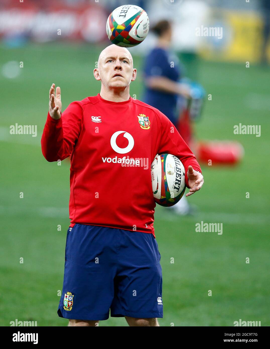Steve Tandy (entraîneur de défense) des Lions britanniques et irlandais lors de la série de Lions de Castle Lager, troisième épreuve au stade du Cap, Cape Town, Afrique du Sud. Date de la photo: Samedi 8 août 2021. Banque D'Images