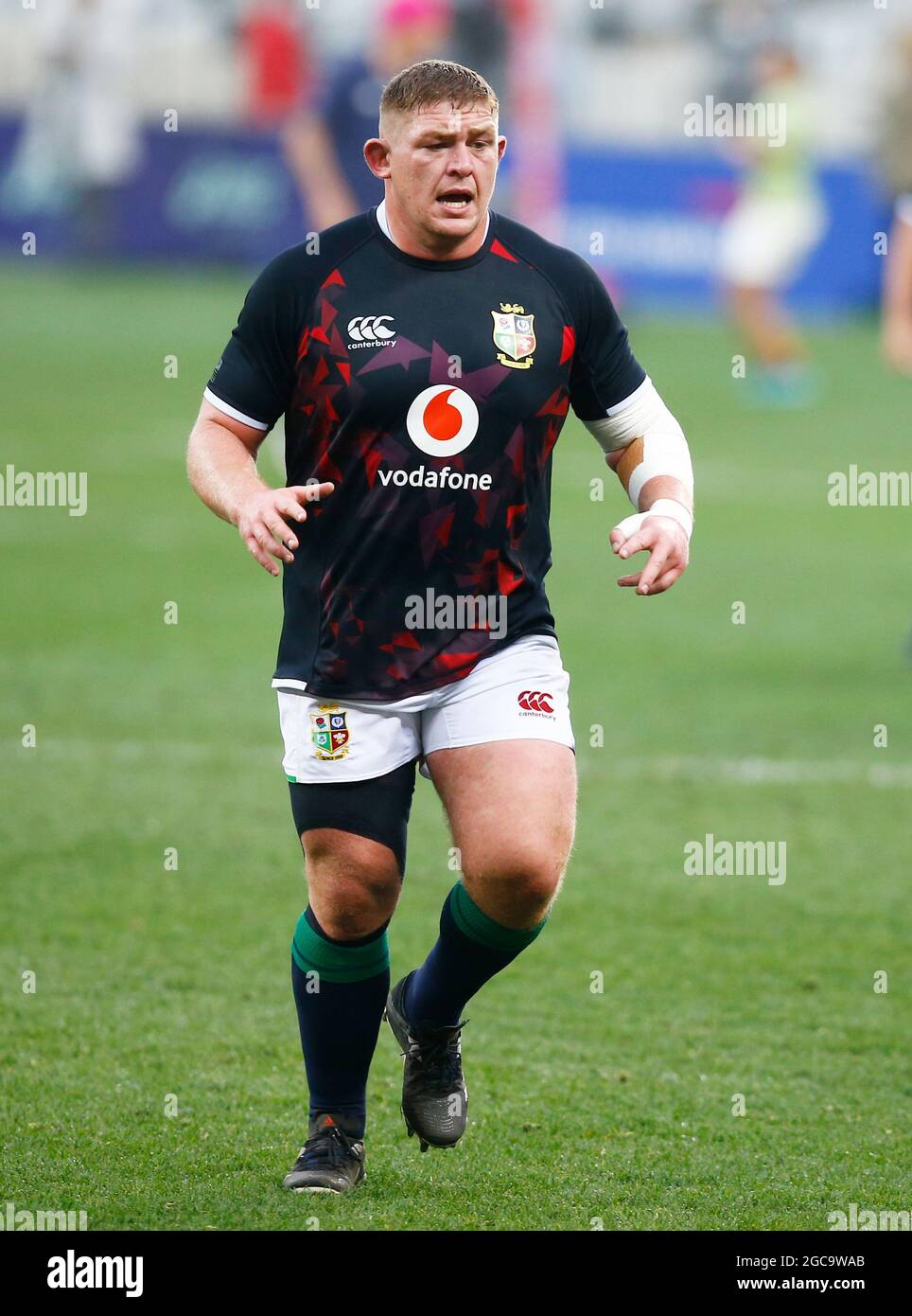 Tadhg Furlong aux Lions britanniques et irlandais lors de la série de Lions de Castle Lager, troisième épreuve au stade du Cap, Cape Town, Afrique du Sud. Date de la photo: Samedi 8 août 2021. Banque D'Images