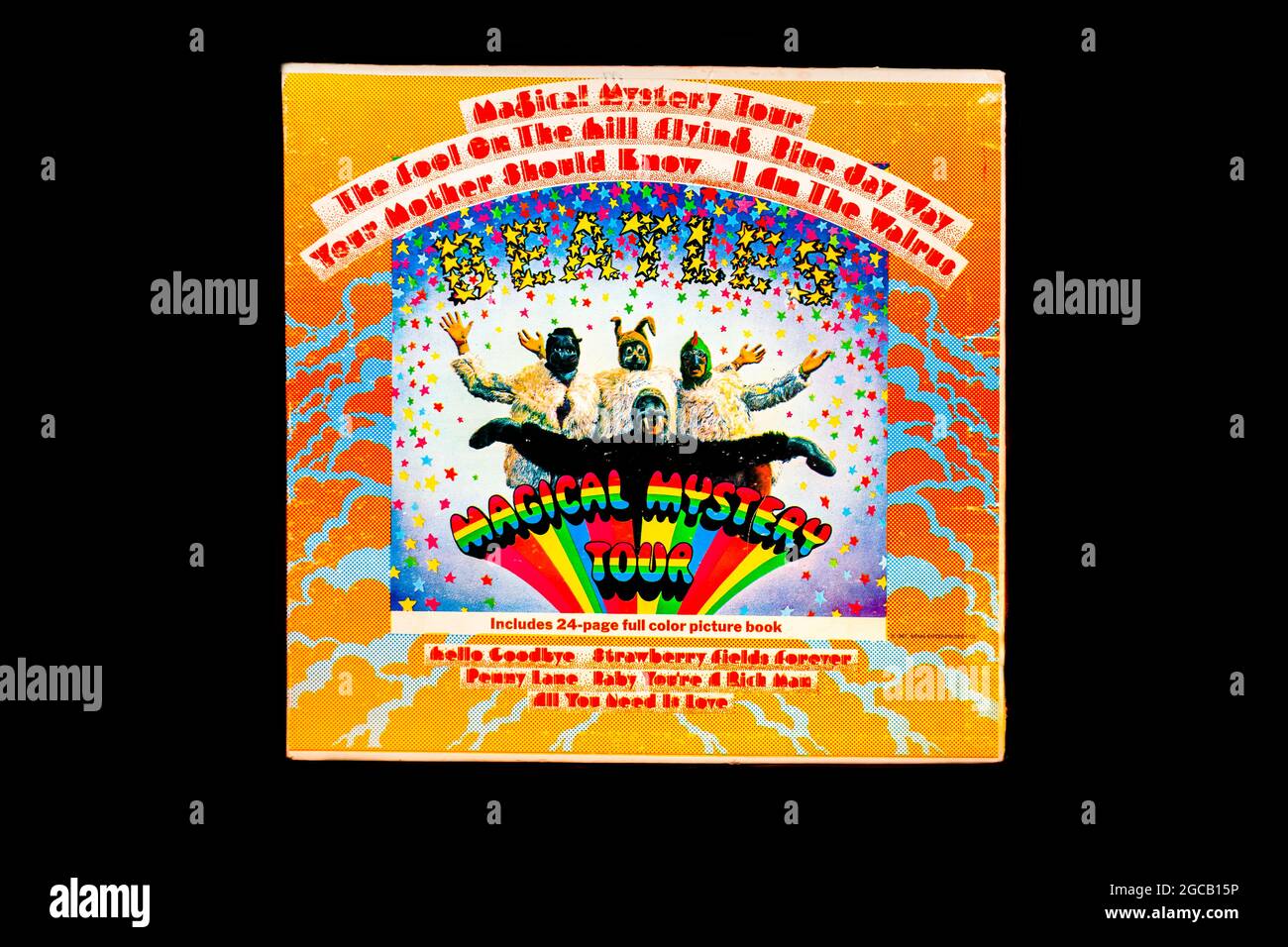 Petit plan isolé de l'album en vinyle Beatles Magical Mystery Tour Banque D'Images
